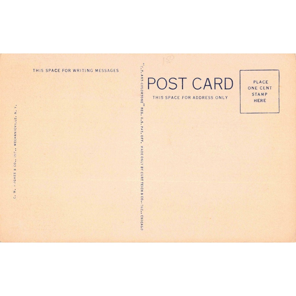 Massachusetts State War Memorial Beacon Mount Greylock Vintage Linen Postcard - Picture 2 of 2